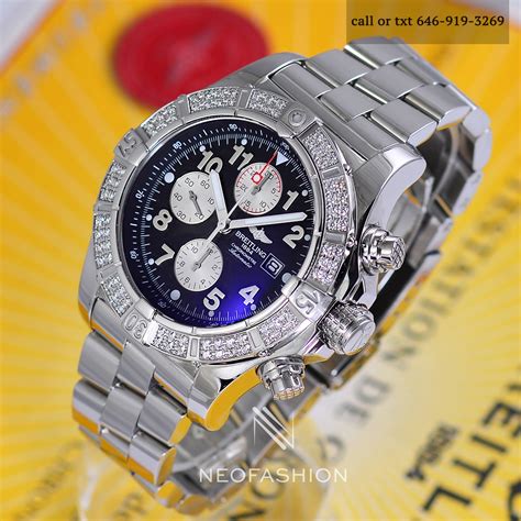 buy breitling super avenger diamond bezel|breitling super avenger used.